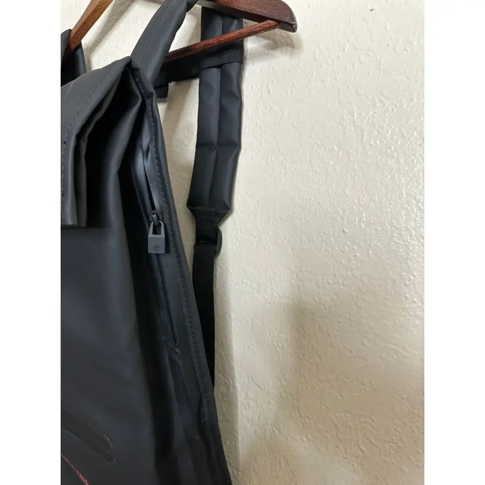 Rains Rolltap Rucksack Backpack Waterproof Black NWT